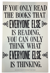 Harumi Murakami Letterpress Broadside "Only Read"