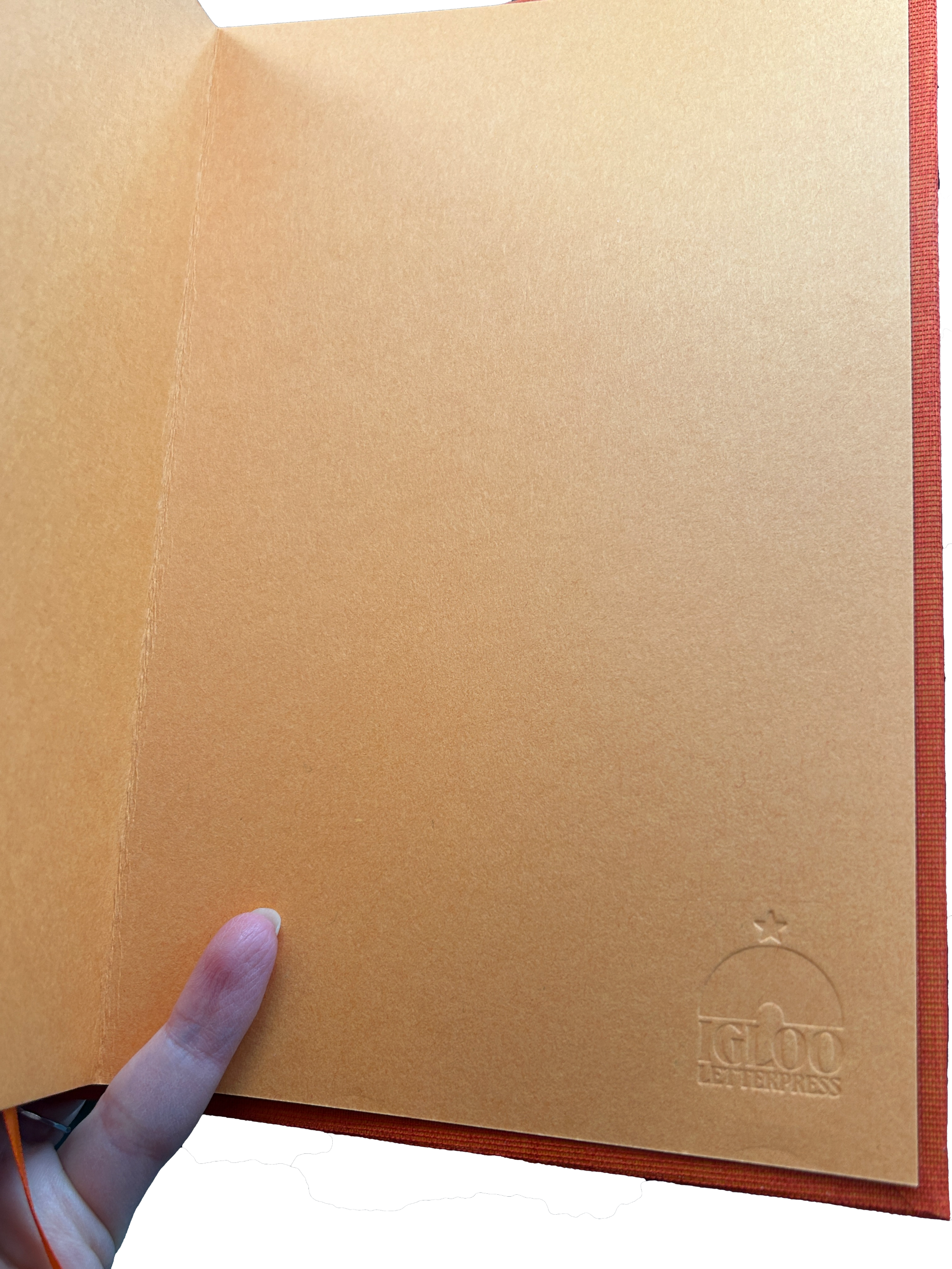 Orange Handmade Hardcover Journal
