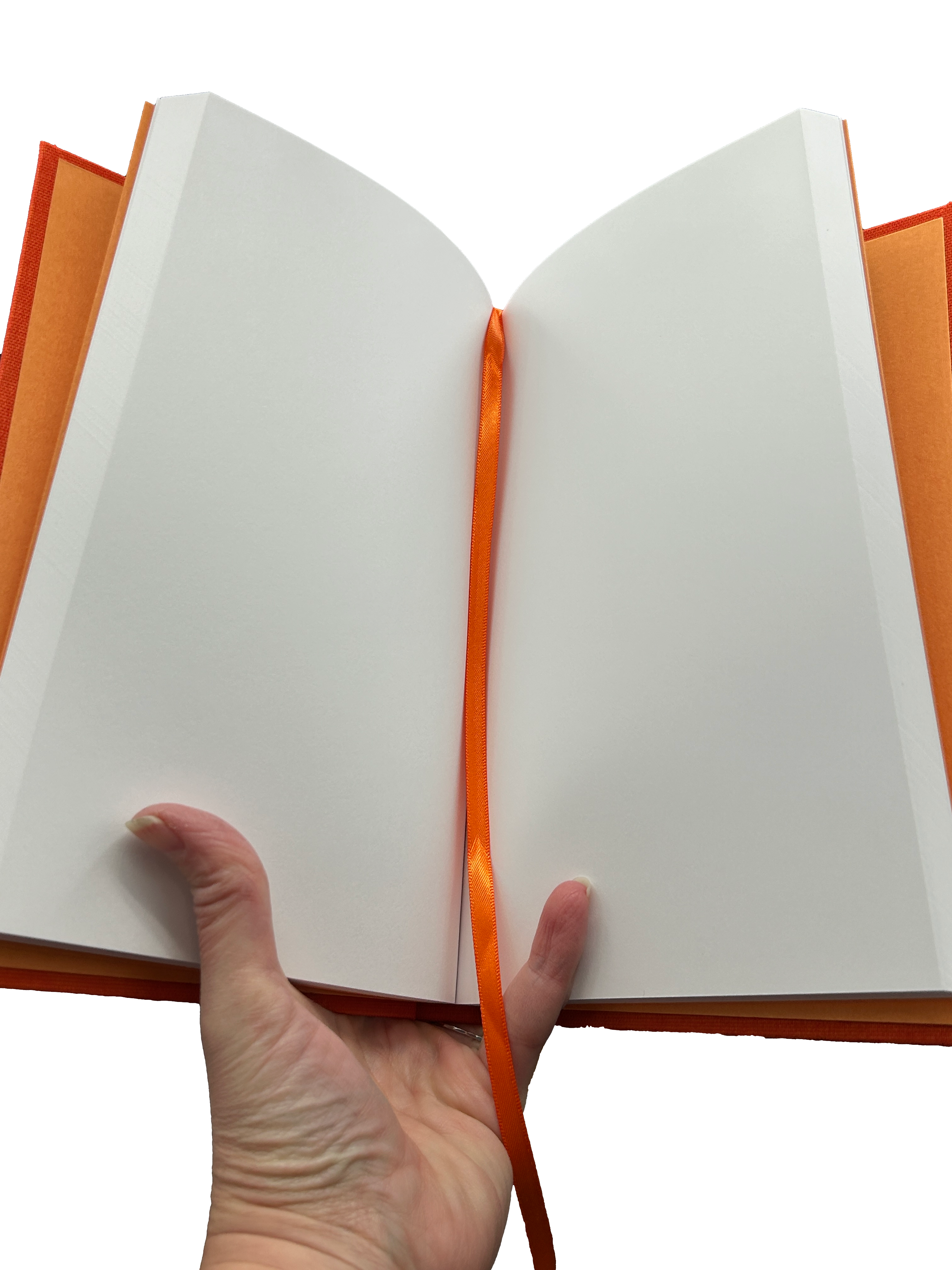 Orange Handmade Hardcover Journal
