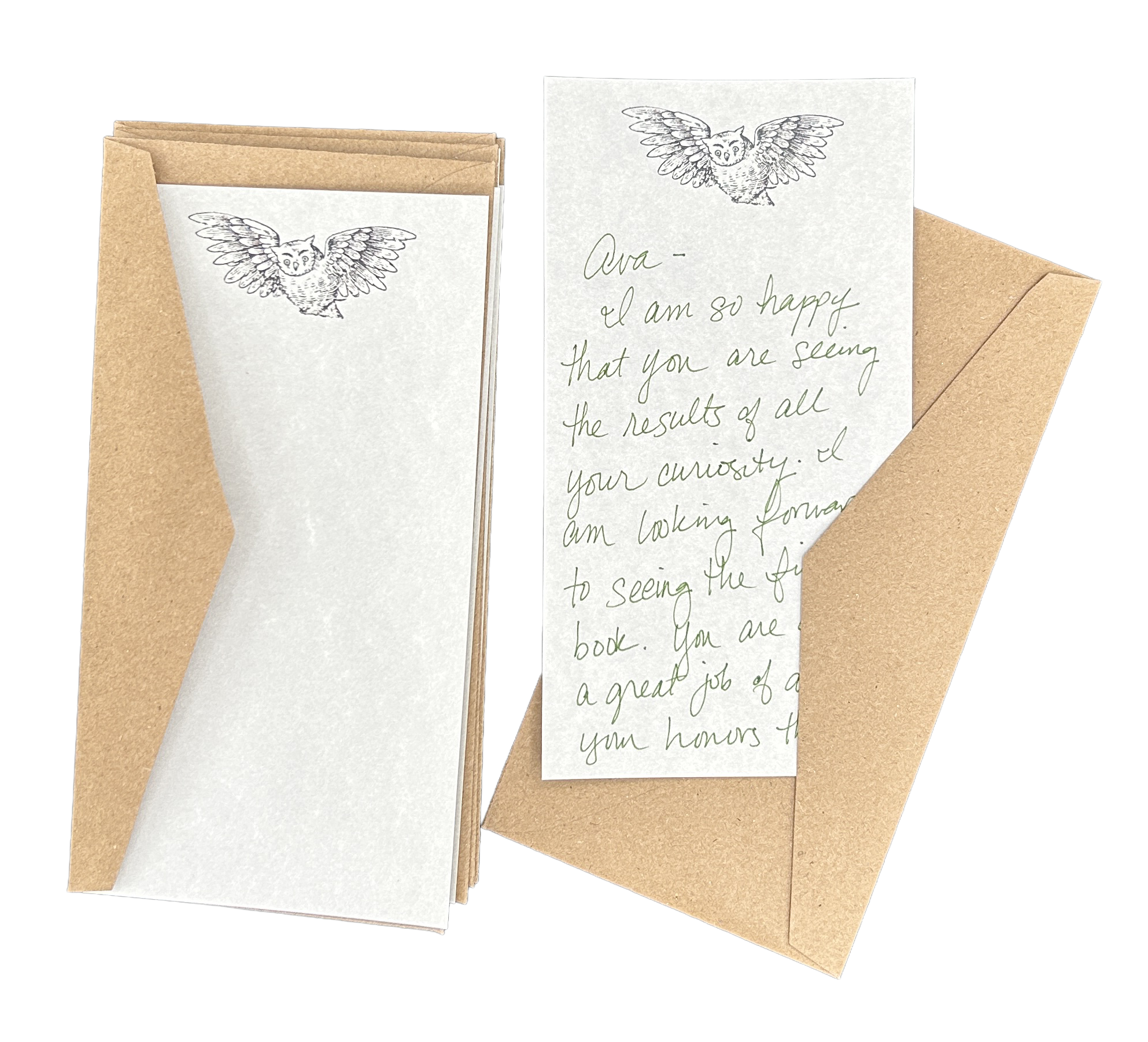 Owl Letter Writing Set