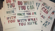 Do What You Can Letterpress Print