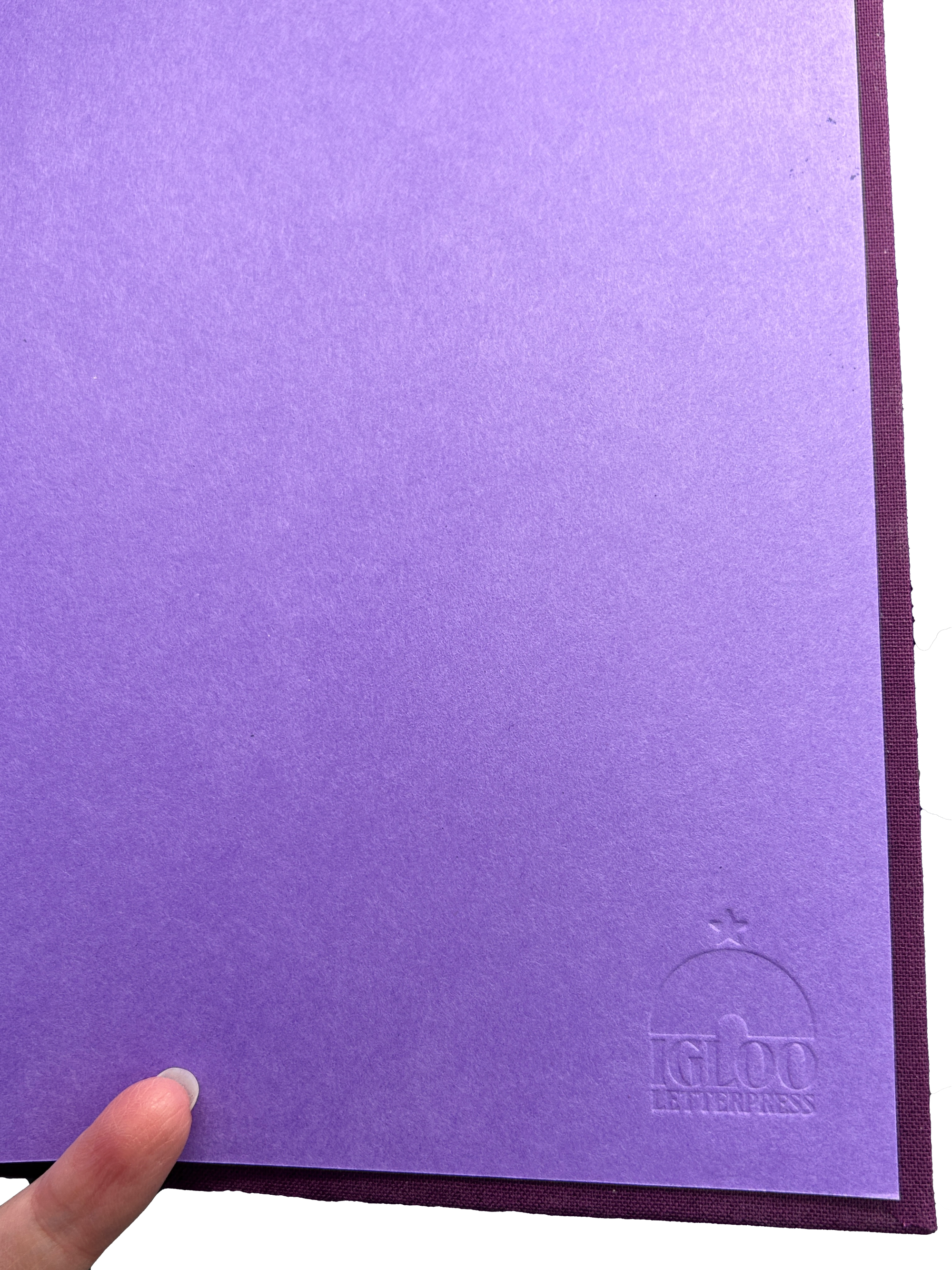 Purple Handmade Hardcover Journal