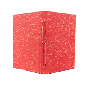 Red Heathered Cloth Handmade Hard Cover Journal