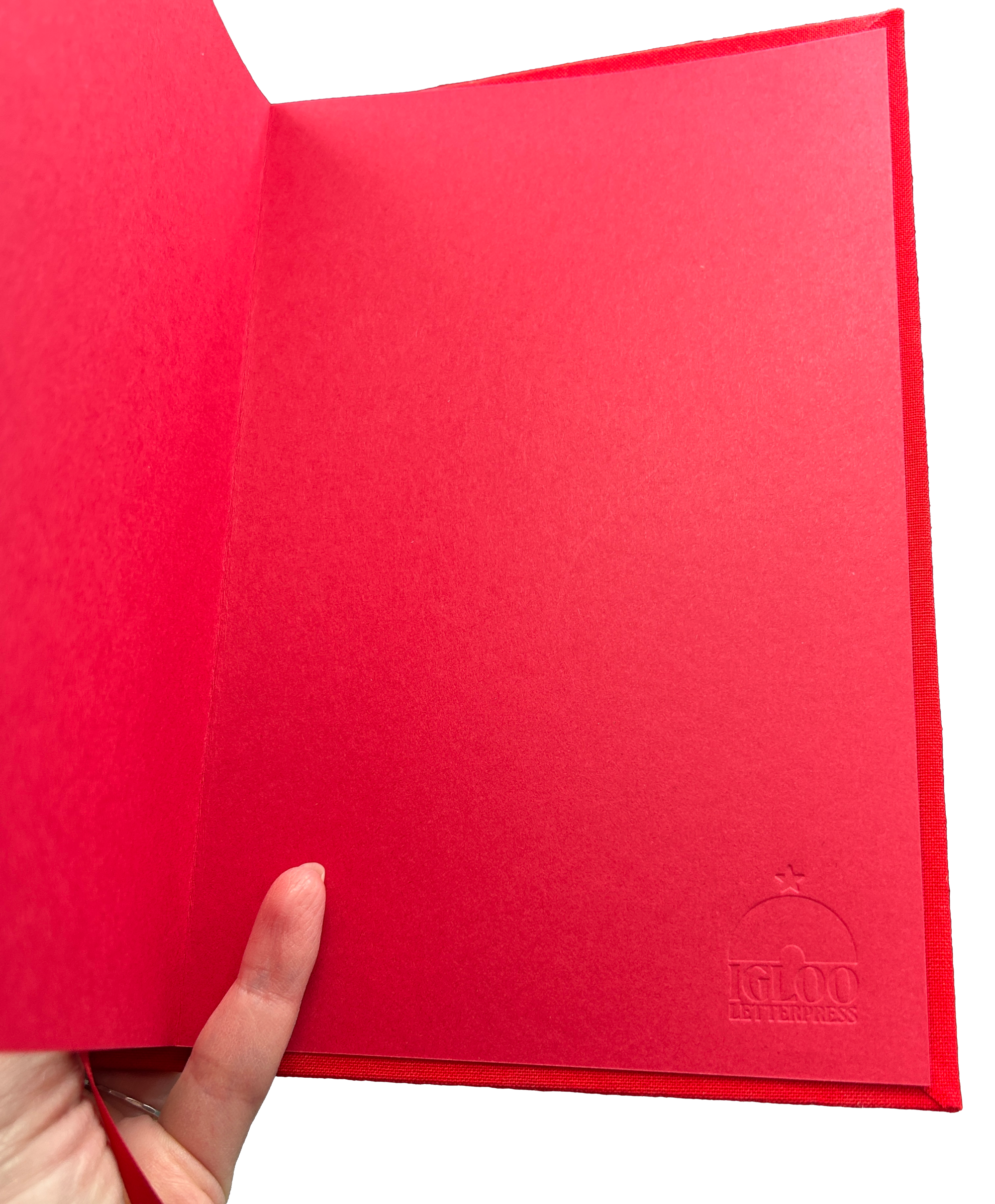 Red Handmade Hardcover Journal