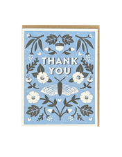 Thank You Moth Letterpress Card